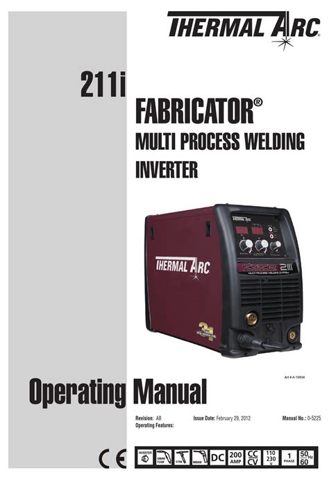 thermal arc fabricator 211 manual